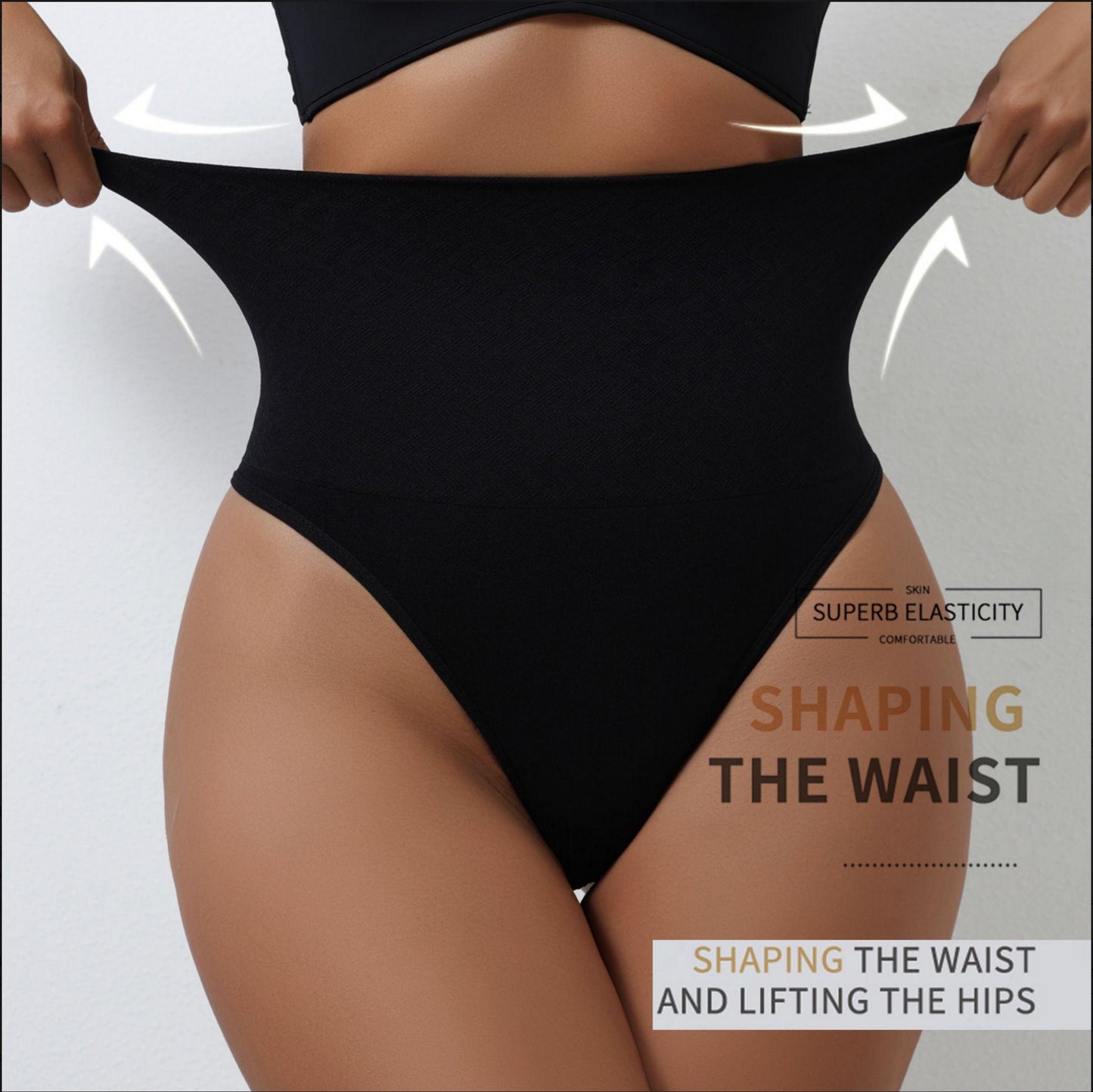 Waist Slimming Shapewear - Black & Beige Options for Comfortable Wear with Contrast Lace Superb Elasticity Shaping the Waist and Lifting the Hips Women's Day Style Compression Clothes