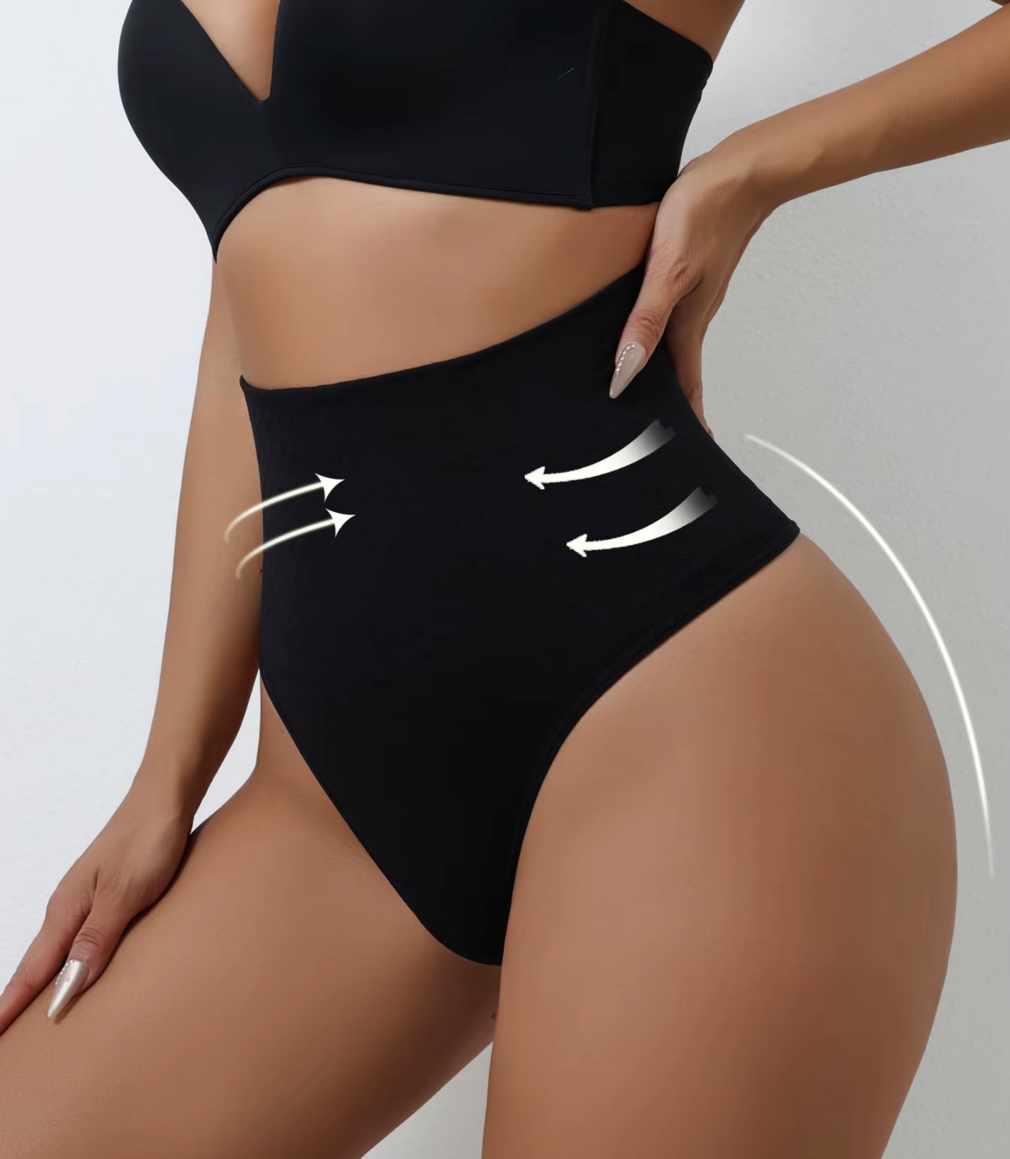 Waist Slimming Shapewear - Black & Beige Options for Comfortable Wear with Contrast Lace Superb Elasticity Shaping the Waist and Lifting the Hips Women's Day Style Compression Clothes